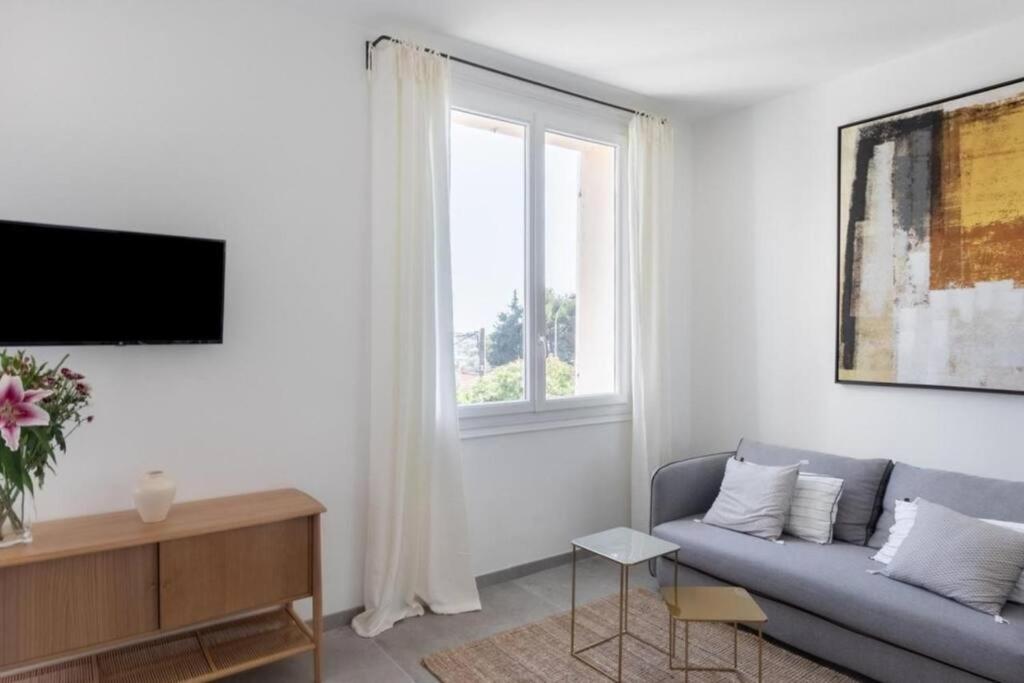 Petit Paradis A Sanary Avec Vue Mer Wifi Et Clim Zewnętrze zdjęcie